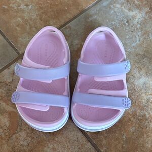 CROCS Kids Sandals in Light Pink and Lavender